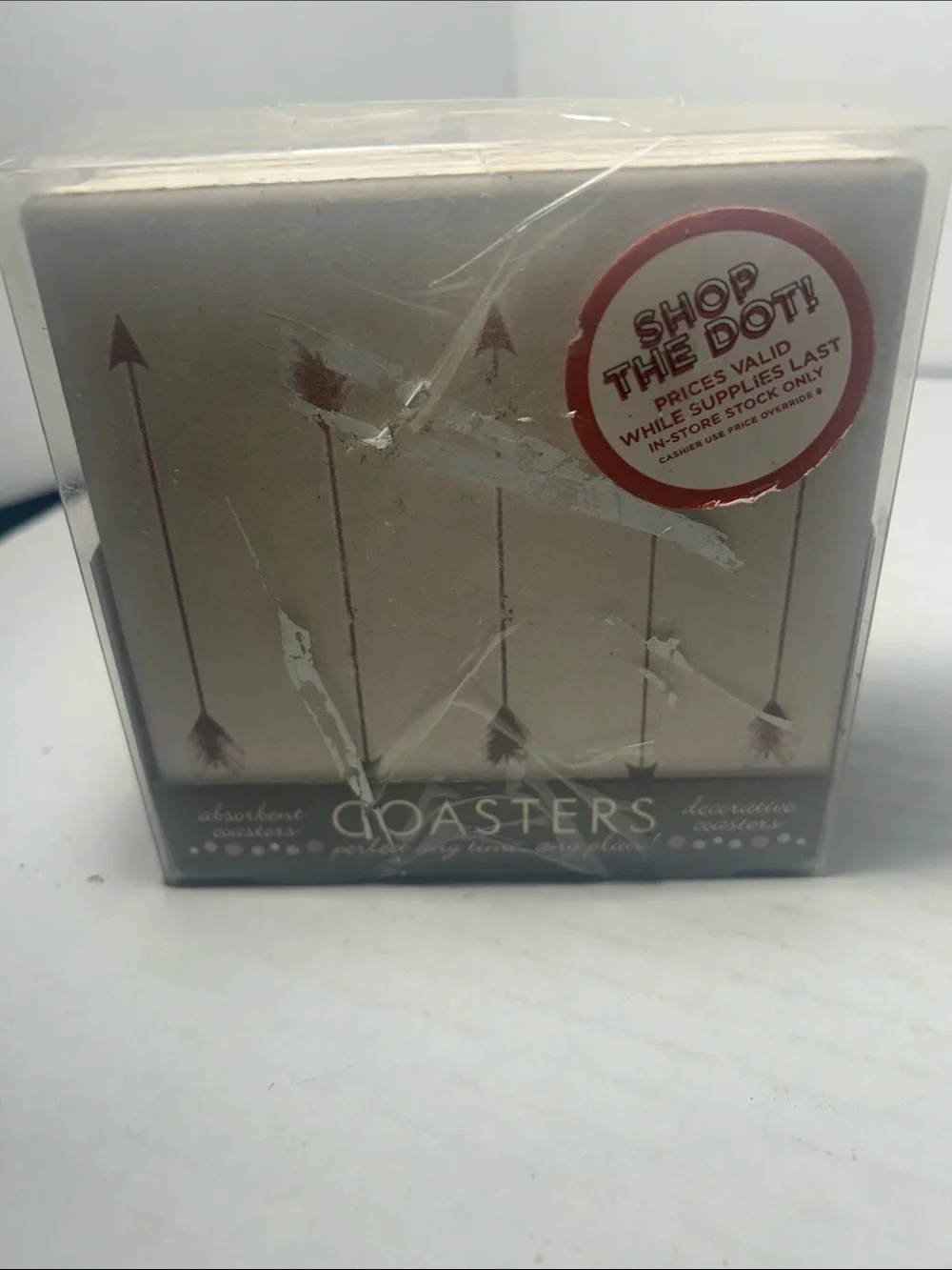 Thirstystone Beige and Brown Arrow Coasters